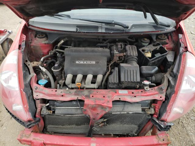 JHMGD38637S006921 - 2007 HONDA FIT S 红色 照片 11