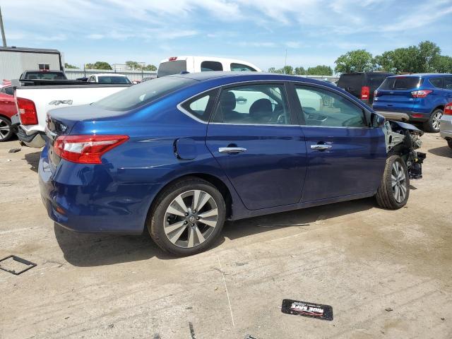 3N1AB7AP5KY375557 - 2019 NISSAN SENTRA S BLUE photo 3