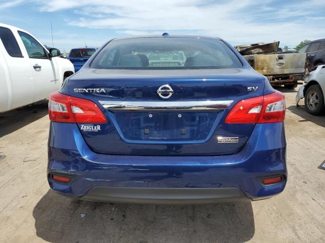 3N1AB7AP5KY375557 - 2019 NISSAN SENTRA S BLUE photo 6