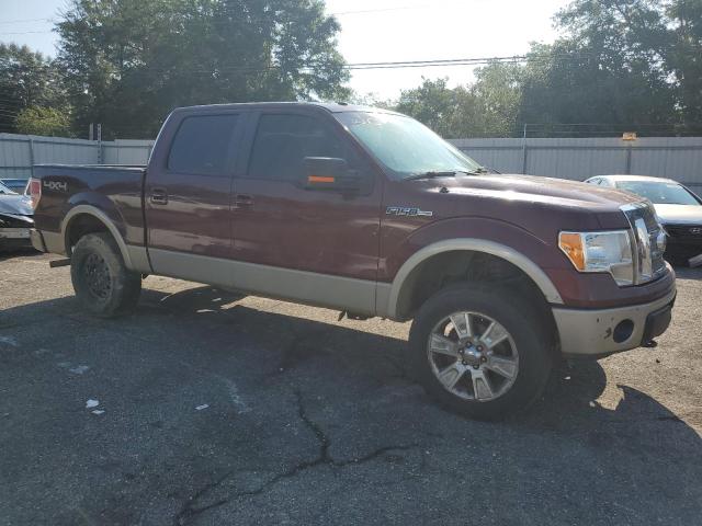 1FTFW1EV8AFB44638 - 2010 FORD F150 SUPERCREW BURGUNDY photo 4