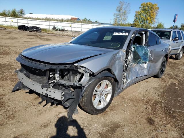 2C3CDXBG3JH232307 - 2018 DODGE CHARGER SX SILVER photo 2