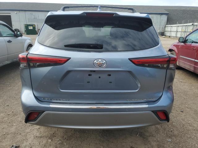 5TDFZRBH0MS075601 - 2021 TOYOTA HIGHLANDER PLATINUM SILVER photo 6