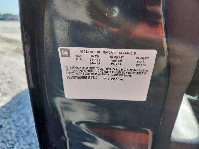 2G2WP582661191739 - 2006 PONTIAC GRAND PRIX 黑色 照片 12