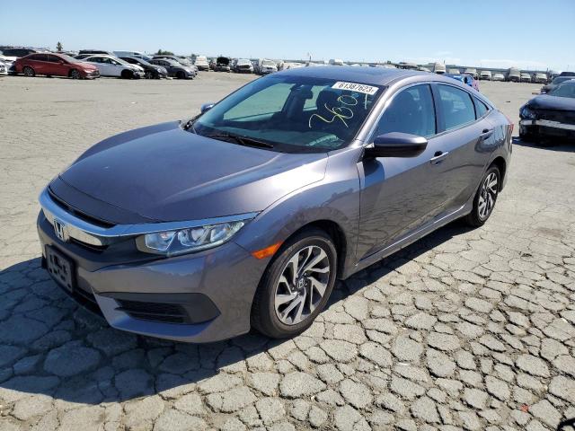 19XFC2F74HE227485 - 2017 HONDA CIVIC EX GRAY photo 1