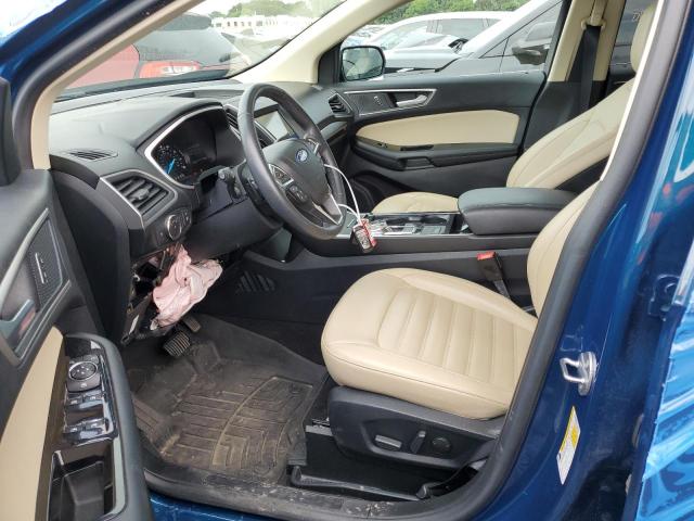 2FMPK4J98LBA99288 - 2020 FORD EDGE SEL BLUE photo 7