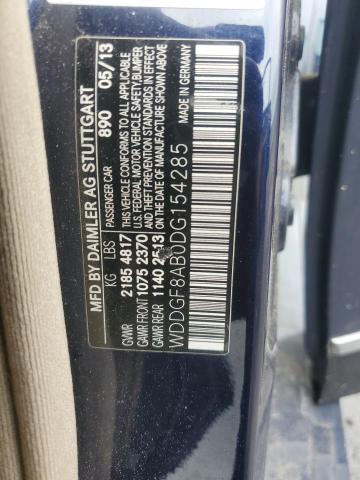 WDDGF8AB0DG154285 - 2013 MERCEDES-BENZ C 300 4MATIC BLUE photo 12