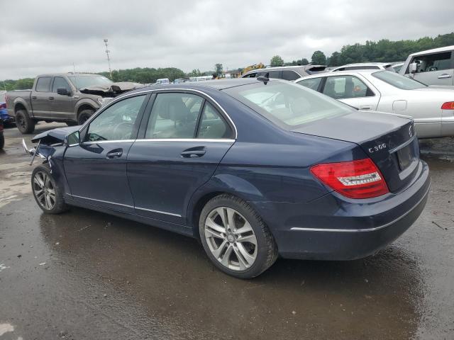 WDDGF8AB0DG154285 - 2013 MERCEDES-BENZ C 300 4MATIC BLUE photo 2