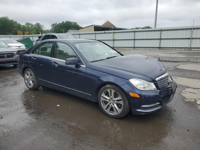 WDDGF8AB0DG154285 - 2013 MERCEDES-BENZ C 300 4MATIC BLUE photo 4