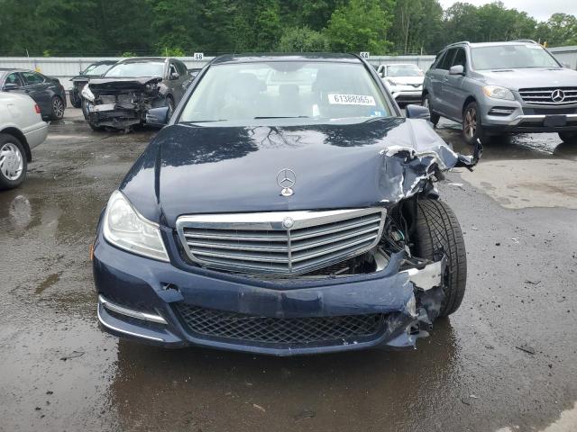 WDDGF8AB0DG154285 - 2013 MERCEDES-BENZ C 300 4MATIC BLUE photo 5