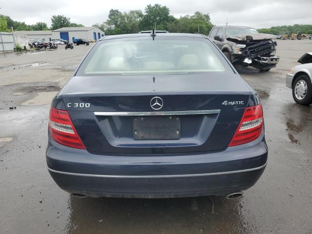 WDDGF8AB0DG154285 - 2013 MERCEDES-BENZ C 300 4MATIC BLUE photo 6