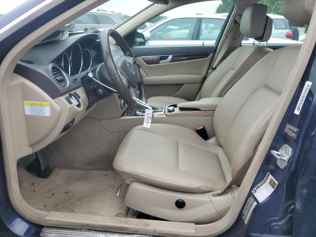 WDDGF8AB0DG154285 - 2013 MERCEDES-BENZ C 300 4MATIC BLUE photo 7