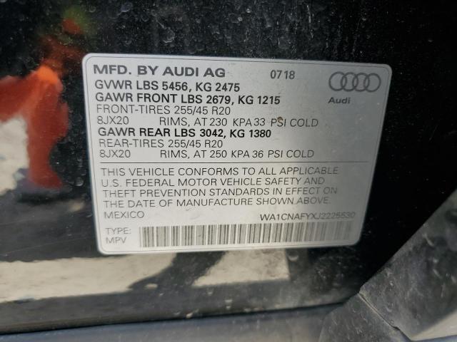 WA1CNAFYXJ2225530 - 2018 AUDI Q5 PRESTIGE BLACK photo 12