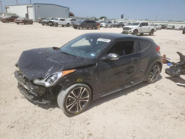 KMHTC6AE6HU309439 - 2017 HYUNDAI VELOSTER TURBO BLACK photo 1