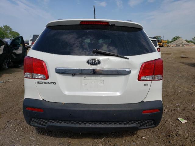 5XYKU3A10BG035253 - 2011 KIA SORENTO EX WHITE photo 6