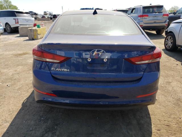 5NPD84LF4JH223812 - 2018 HYUNDAI ELANTRA SEL BLUE photo 6