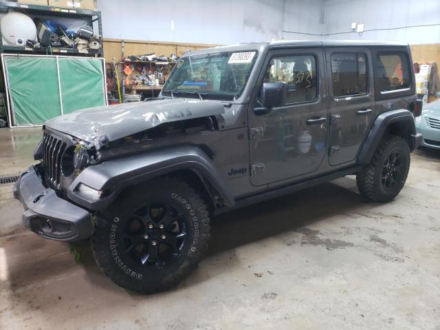 1C4HJXDG4PW510682 - 2023 JEEP WRANGLER SPORT GRAY photo 1