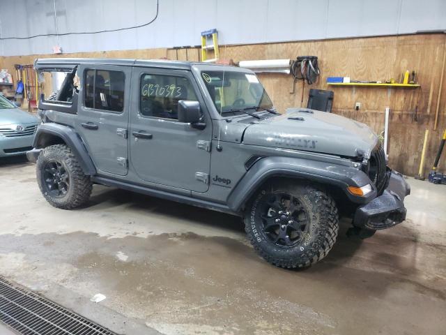 1C4HJXDG4PW510682 - 2023 JEEP WRANGLER SPORT GRAY photo 4