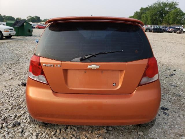 KL1TD66656B614773 - 2006 CHEVROLET AVEO BASE Narıncı foto 6