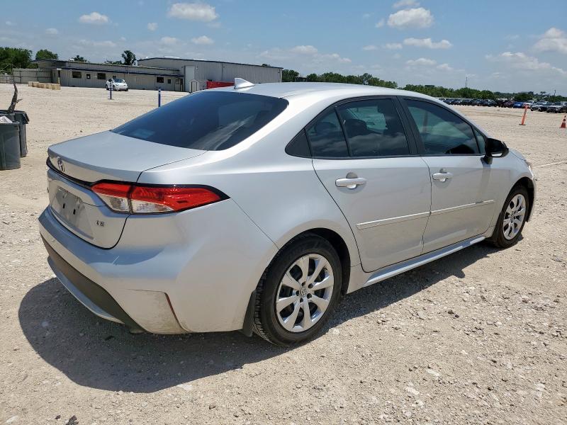 5YFEPRAE1LP063425 - 2020 TOYOTA COROLLA LE SILVER photo 3
