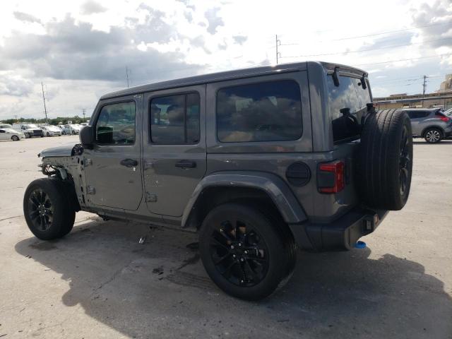 1C4JJXP61NW232986 - 2022 JEEP WRANGLER U SAHARA 4XE GRAY photo 2