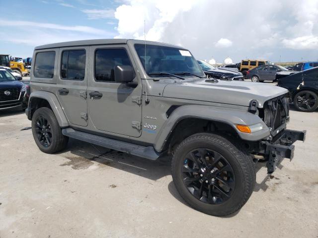 1C4JJXP61NW232986 - 2022 JEEP WRANGLER U SAHARA 4XE GRAY photo 4