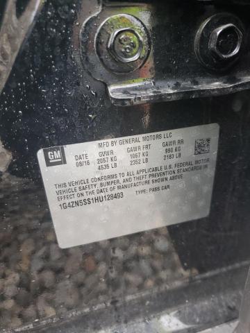 1G4ZN5SS1HU128493 - 2017 BUICK LACROSSE PREFERRED შავი ფოტო 12