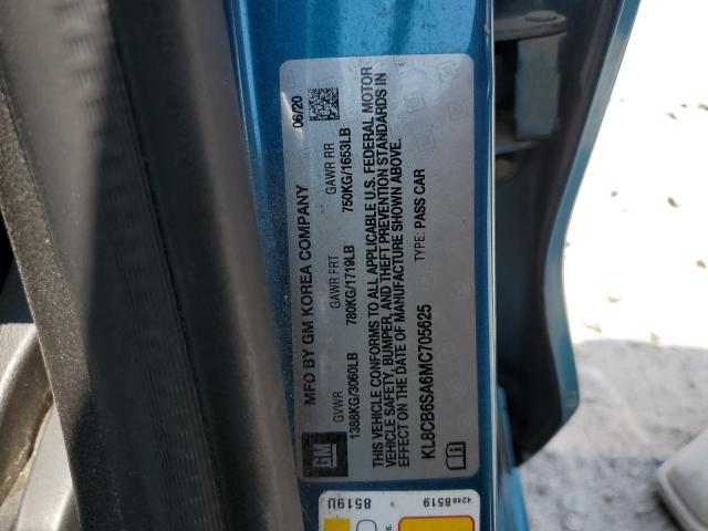 KL8CB6SA6MC705625 - 2021 CHEVROLET SPARK LS 蓝色 照片 13