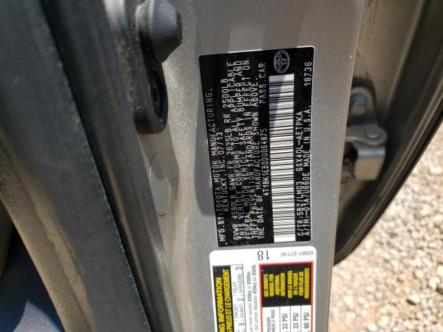 4T1BK1EB0DU064875 - 2013 TOYOTA AVALON BASE 金色 照片 12