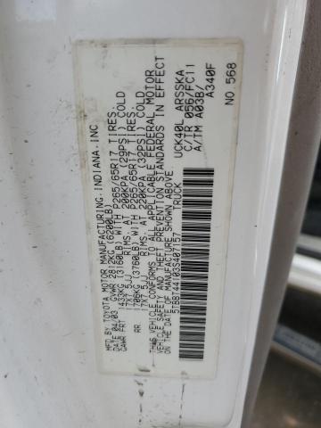5TBBT44103S407157 - 2003 TOYOTA TUNDRA ACCESS CAB SR5 WHITE photo 12