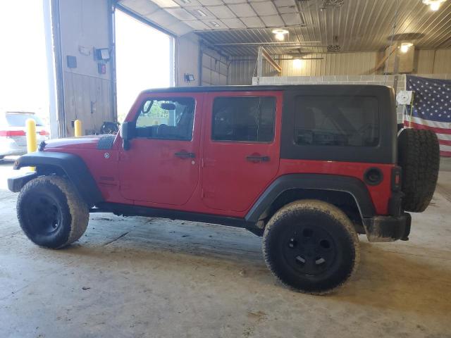 1C4HJWDG2EL298129 - 2014 JEEP WRANGLER UNLIMITED SPORT RED photo 2