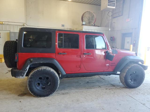 1C4HJWDG2EL298129 - 2014 JEEP WRANGLER UNLIMITED SPORT RED photo 3