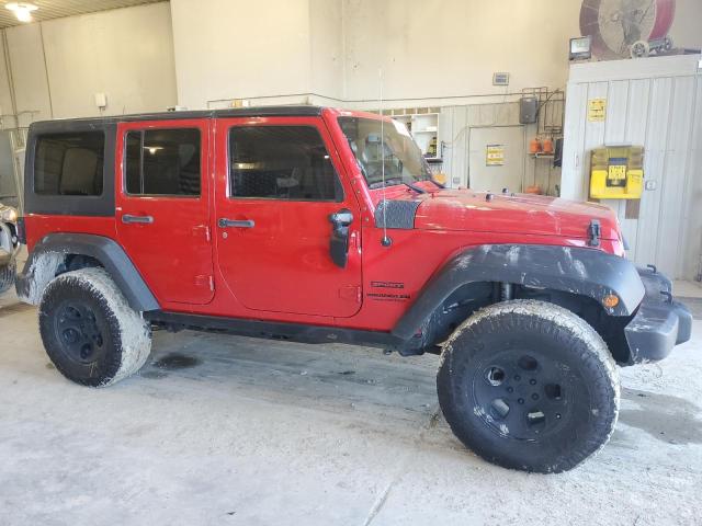 1C4HJWDG2EL298129 - 2014 JEEP WRANGLER UNLIMITED SPORT RED photo 4