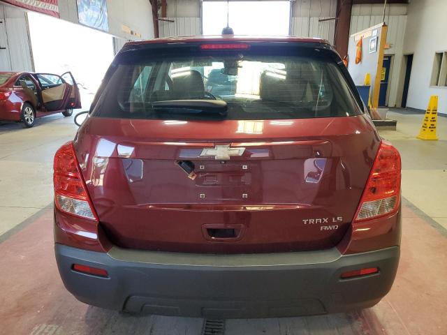 3GNCJNSB0GL136347 - 2016 CHEVROLET TRAX LS RED photo 6