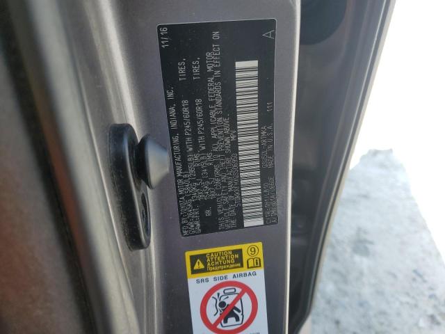 5TDKKRFHXGS506950 - 2016 TOYOTA HIGHLANDER XLE GRAY photo 13