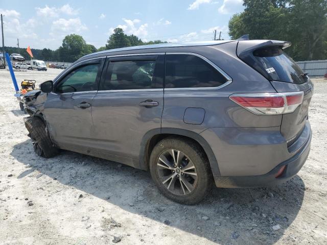 5TDKKRFHXGS506950 - 2016 TOYOTA HIGHLANDER XLE GRAY photo 2