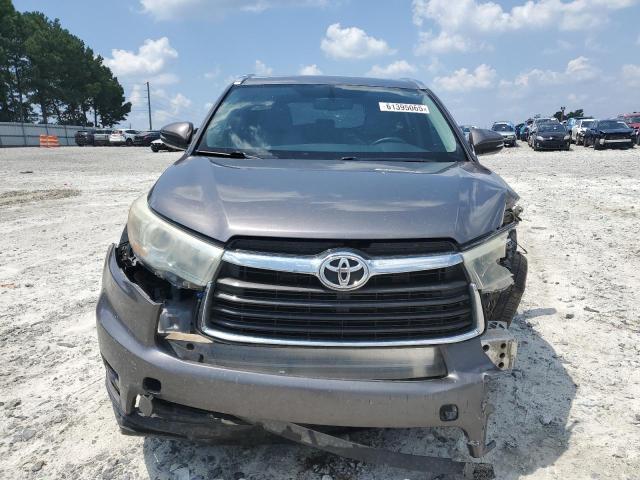 5TDKKRFHXGS506950 - 2016 TOYOTA HIGHLANDER XLE GRAY photo 5