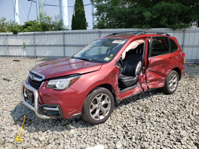 JF2SJAWCXHH488384 - 2017 SUBARU FORESTER 2.5I TOURING RED photo 1