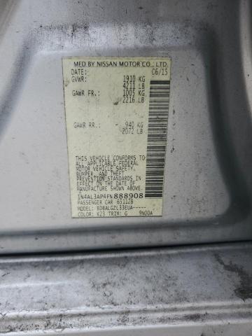 1N4AL3AP4FN888908 - 2015 NISSAN ALTIMA 2.5 Gümüş fotoğraf 12