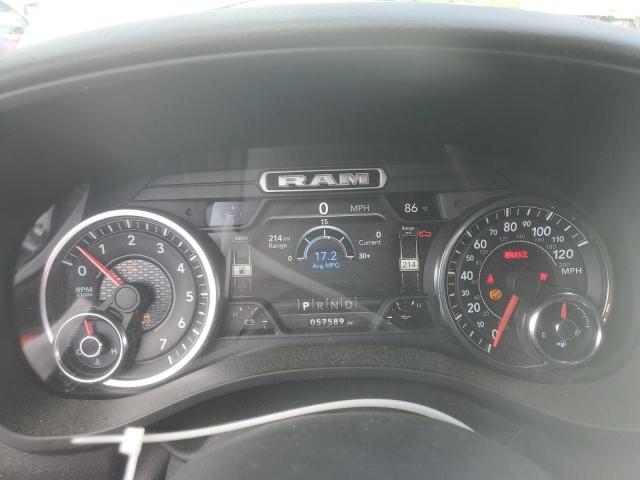 1C6SRFFT5KN855308 - 2019 RAM 1500 BIG HORN/LONE STAR SILVER photo 9