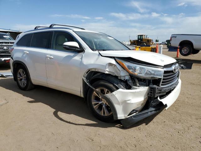 5TDJKRFH9FS192945 - 2015 TOYOTA HIGHLANDER XLE WHITE photo 4