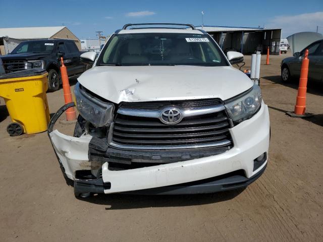 5TDJKRFH9FS192945 - 2015 TOYOTA HIGHLANDER XLE WHITE photo 5