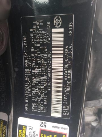 4T1G11AKXPU721085 - 2023 TOYOTA CAMRY SE NIGHT SHADE BLACK photo 13