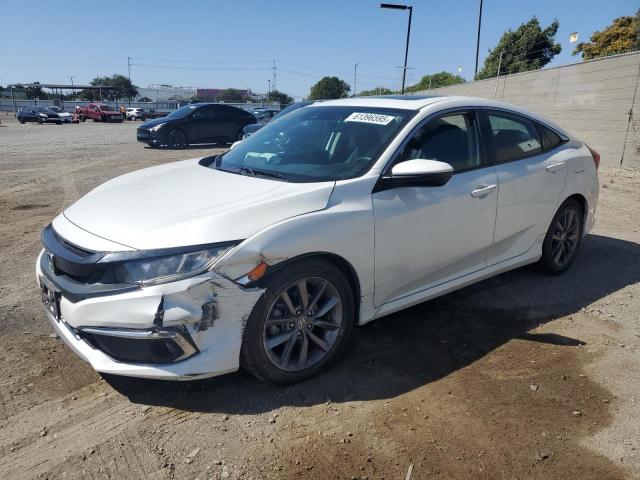 19XFC1F70KE208224 - 2019 HONDA CIVIC EXL WHITE photo 1