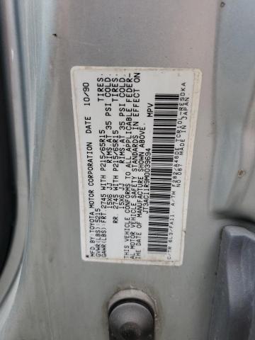 JT3AC11R9M0039694 - 1991 TOYOTA PREVIA DLX SILVER photo 13