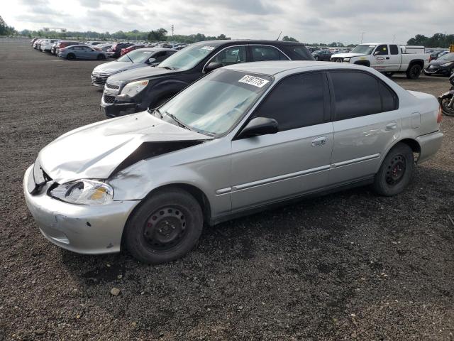 2HGEJ6610YH566142 - 2000 HONDA CIVIC BASE SILVER photo 1