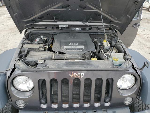 1C4BJWDGXEL277213 - 2014 JEEP WRANGLER U SPORT GRAY photo 12