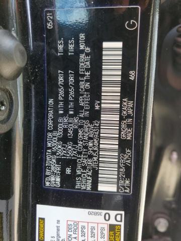 JTEMU5JR4M5943142 - 2021 TOYOTA 4RUNNER SR5/SR5 PREMIUM 黑色 照片 13