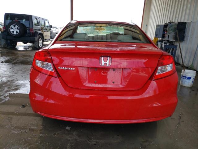 2HGFG3B57CH531360 - 2012 HONDA CIVIC LX RED photo 6