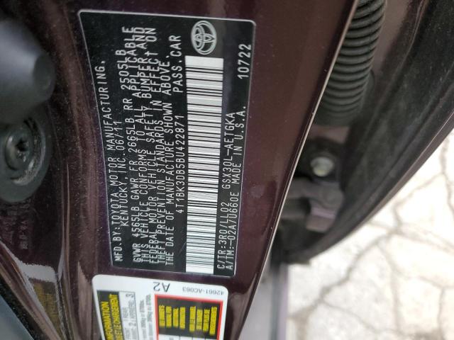 4T1BK3DB5BU422871 - 2011 TOYOTA AVALON BASE 紫色 照片 12