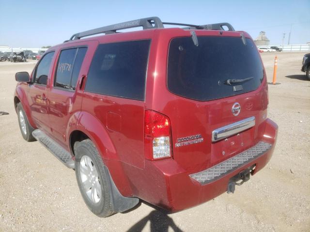 5N1AR18W37C627594 - 2007 NISSAN PATHFINDER LE 红色 照片 3